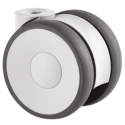 Tente Swivel Castor 80 kg Capacity 75 mm Wheel Diameter Polyurethane Wheel 5920UAP075L51-10 RAL9002