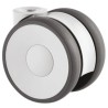 Tente Swivel Castor 80 kg Capacity 75 mm Wheel Diameter Polyurethane Wheel 5920UAP075L51-10 RAL9002