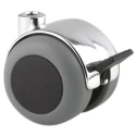 Tente Swivel Castor Wheel 50 mm Diameter, 40 kg Load Capacity, Thermoplastic Rubber Tread 5525PJI050L51-8