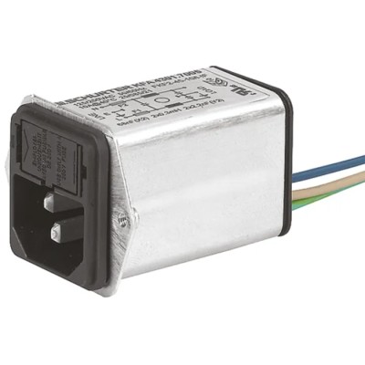 Schurter 1A 125V ac 250V ac Screw IEC Connector Male Quick Connect 4301.7001