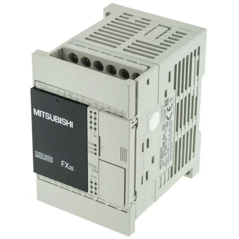 Mitsubishi Electric FX3S Series PLC CPU 6-Input DC Input 4 Outputs Relay Transistor Output 