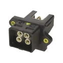 HARTING Compact Power Connector Cable 4 Pole Solder Termination 48V 12A 09462454020