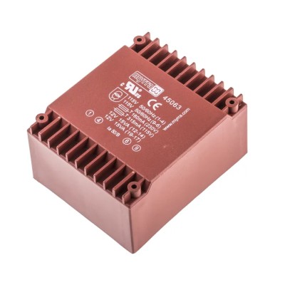 Myrra 12 V ac 2 Output Through Hole PCB Transformer 30 VA, UL 94 VO, UL 1585, EN 60950, CEI 126, CEI 85, EN 61558-2-6 45063