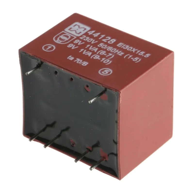 Myrra 6 to 24 V AC 2 Output PCB Transformer, 1.8 VA, EN 60950, EN 61558-2-6, UL 5085, Series 44000, Model 44128