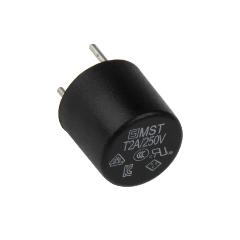 Schurter Non-Resettable Fuse Radial 2A 250V ac Time Delay Thermoplastic MST 250 0034.6618