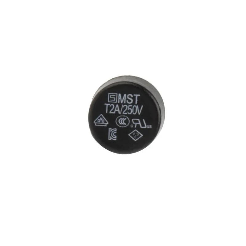 Schurter Non-Resettable Fuse Radial 2A 250V ac Time Delay Thermoplastic MST 250 0034.6618