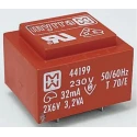 Myrra 18 V ac 2 Output PCB Transformer CEI 85, EN 61558-2-6, UL 1585, EN 60950 44203