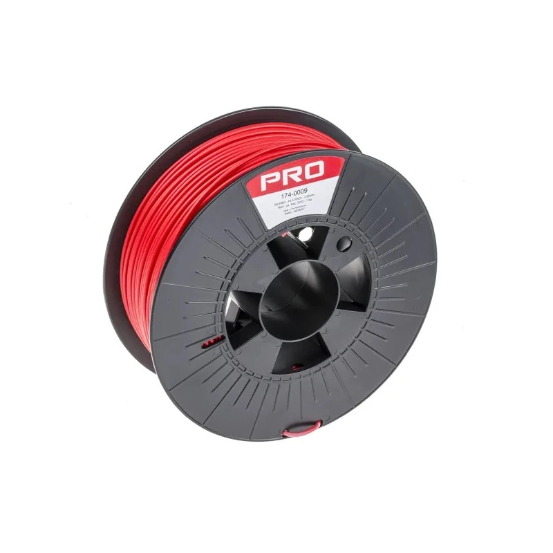 RS PRO 2.85 mm Red PLA 3D Printer Filament, 1 kg, FDM Technology, Max Temperature 230°C 174-0009