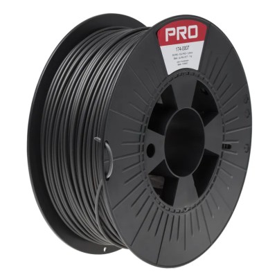 RS PRO Black 2.85 mm PLA 3D Printer Filament, 1 kg, Polylactic Acid Material, 230°C Max Printing Temperature 174-0007
