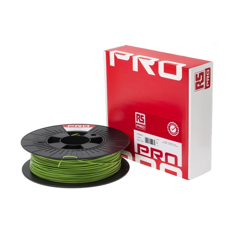 RS PRO 1.75 mm Green ABS-X 3D Printer Filament, 500 g 174-0017