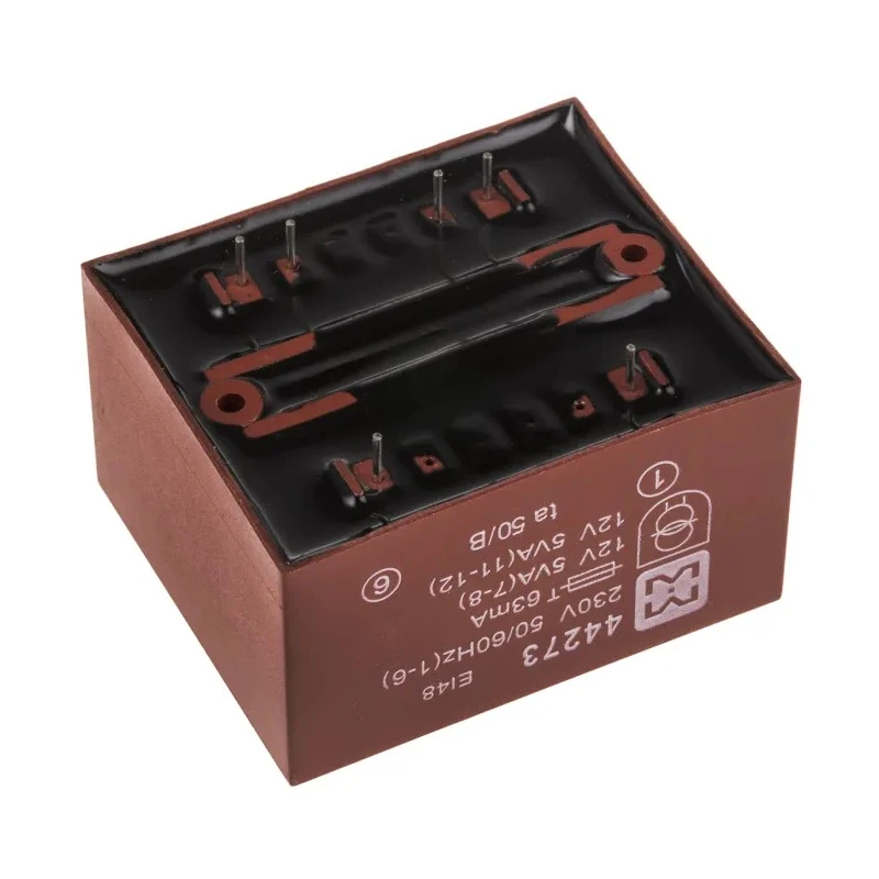 Myrra Through Hole PCB Transformer 230 V ac Primary, 12 V ac Dual Output, 10 VA Power, Model 44273