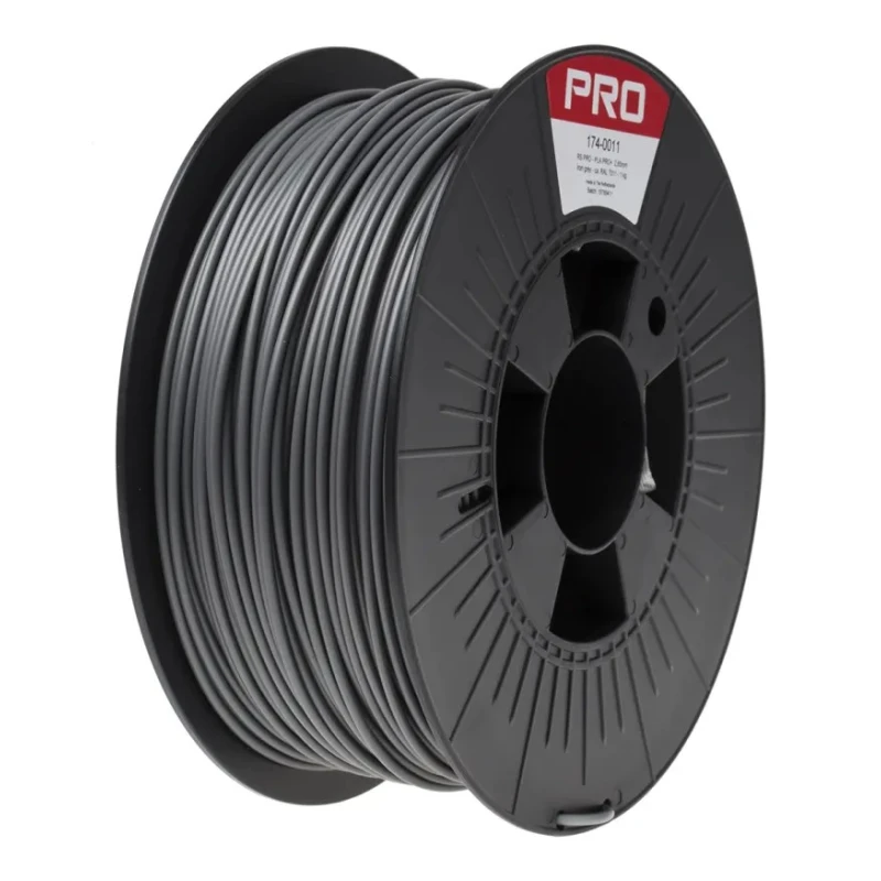 RS PRO Grey PLA 3D Printer Filament 2.85 mm Diameter 1 kg Spool, Fused Deposition Modelling (FDM) 174-0011