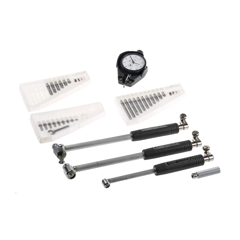 Mitutoyo Dial Bore Gauge Gauge Set, 3 Piece, 18-150 mm Range, High Accuracy, Model 511-921-20