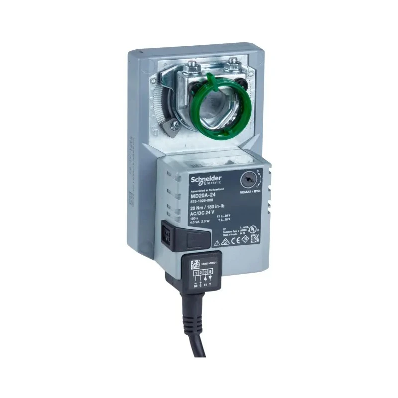 Schneider Electric 24V AC/DC Modulating Damper Actuator, 20 Nm Torque, IP54, 95° Rotation 8751029000
