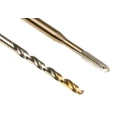 Dormer Machine Tap & Drill Set M3 Thread DIN ISO Standard High Speed Steel Tin Coated L001EP00M3XA002
