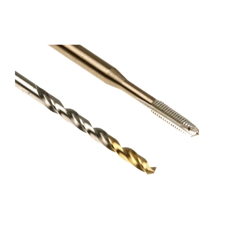 Dormer Machine Tap & Drill Set M3 Thread DIN ISO Standard High Speed Steel Tin Coated L001EP00M3XA002