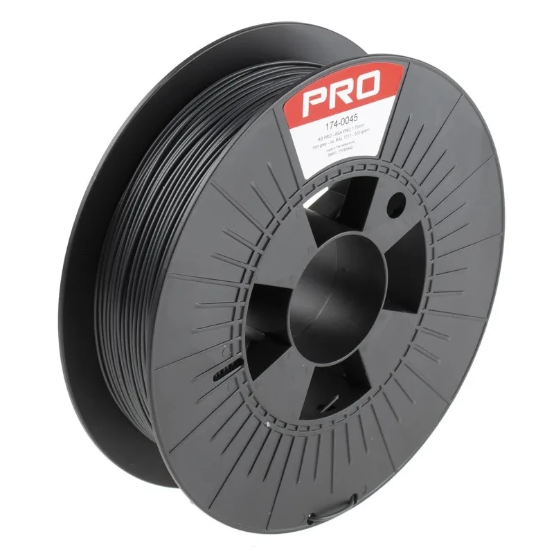 RS PRO 1.75 mm Grey ASA Industrial-Grade 3D Printer Filament 500 g 174-0045