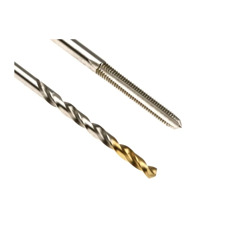 Dormer Tap & Drill Set, M3 Thread, Hand Tap, Straight Flute, HSS Tin Coated, DIN ISO Compliance L000E500M3NO2XA002