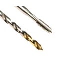 Dormer Tap & Drill Set, M5 Thread, Hand Tap, HSS Tin Coated, Straight Flute, 2 Pieces L000E500M5NO2XA002