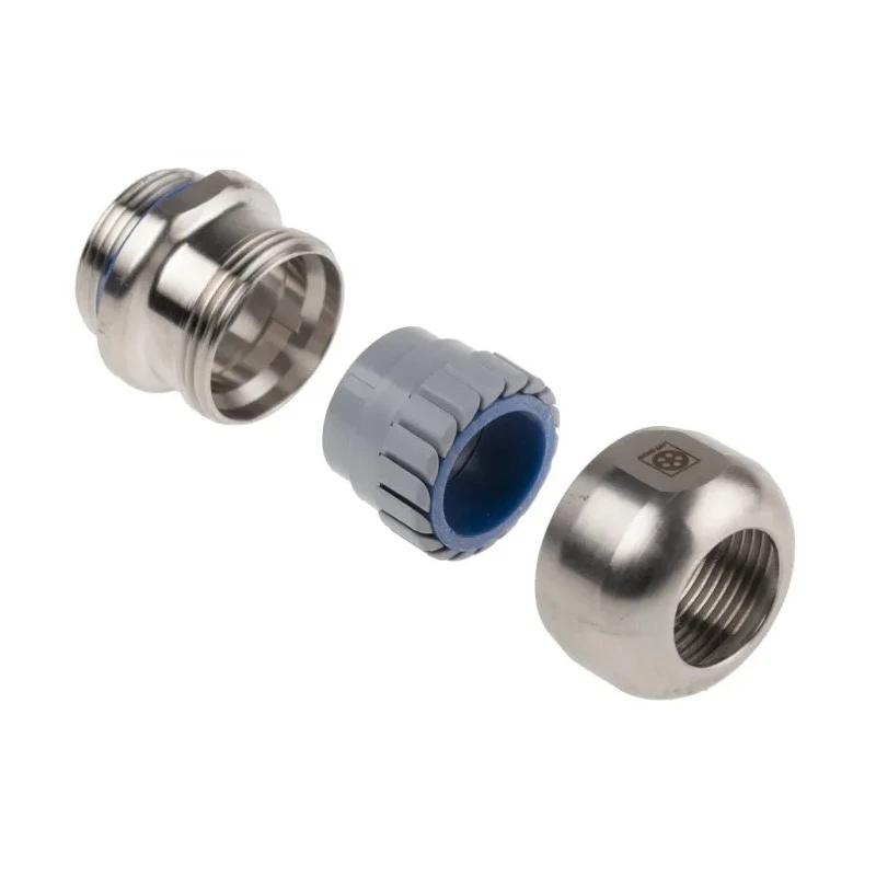 Lapp Stainless Steel SKINTOP Series Cable Gland M25 Thread Size, 9-17mm Cable Diameter, IP68 Rated 53806742