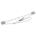 RS PRO Infrared (IR) Heat Lamp 230V 500W Quartz Clear Finish SK15 Caps 216mm Length 796-0104