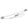RS PRO Infrared (IR) Heat Lamp 230V 500W Quartz Clear Finish SK15 Caps 216mm Length 796-0104