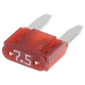 Wickmann Brown Mini Blade Car Fuse 7.5A Current Rating 32V DC Polyamide 66 Body Material 029707.5WXNV