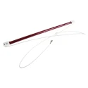 RS PRO 1 kW Infrared (IR) Heat Lamp 350 mm Length, SK15 Base, Red Finish, 230V SK15