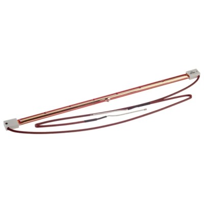 RS PRO Infrared (IR) Heat Lamp 1.2 kW, 230V, Gold Finish, 350 mm Length, SK15 Base SK15