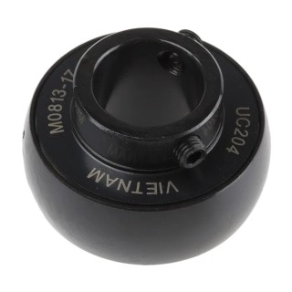 FAG Bearing Unit Insert 20 mm ID 47 mm OD, Static Load 6600 N, Dynamic Load 13600 N, Set Screw Locking UC204