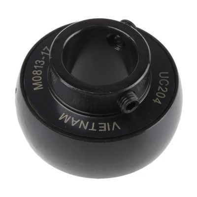 FAG Bearing Unit Insert 20 mm ID 47 mm OD, Static Load 6600 N, Dynamic Load 13600 N, Set Screw Locking UC204