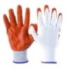 Robustt White on Orange Nylon Nitrile Front Coated Industrial Safety Anti-Cut Hand Gloves (Pack of 50)