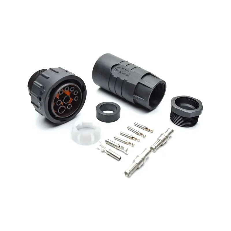 Amphenol Industrial Circular Connector 9 Contacts Cable Standard Socket Female IP67 IP69K Duramate AHDP06-24-91S-BS1-K06X