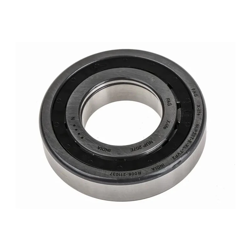 FAG Single Row Cylindrical Roller Bearing Parallel Bore 35 mm ID 72 mm OD 17 mm Width 12300 RPM Limiting NUP207-E-XL-TVP2