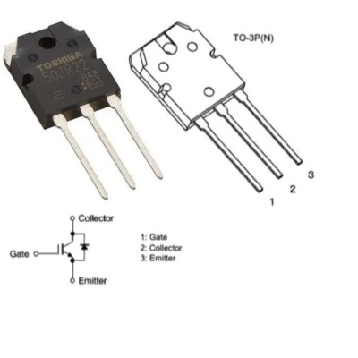 Toshiba N-Channel Discrete IGBT 50 A 600 V 3-Pin TO-3P Through Hole GT50JR22