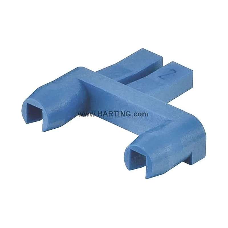 HARTING HAN Modular Series Coding Element 10B, Blue Polycarbonate, 2 Contacts, 250V, Model 09140009972