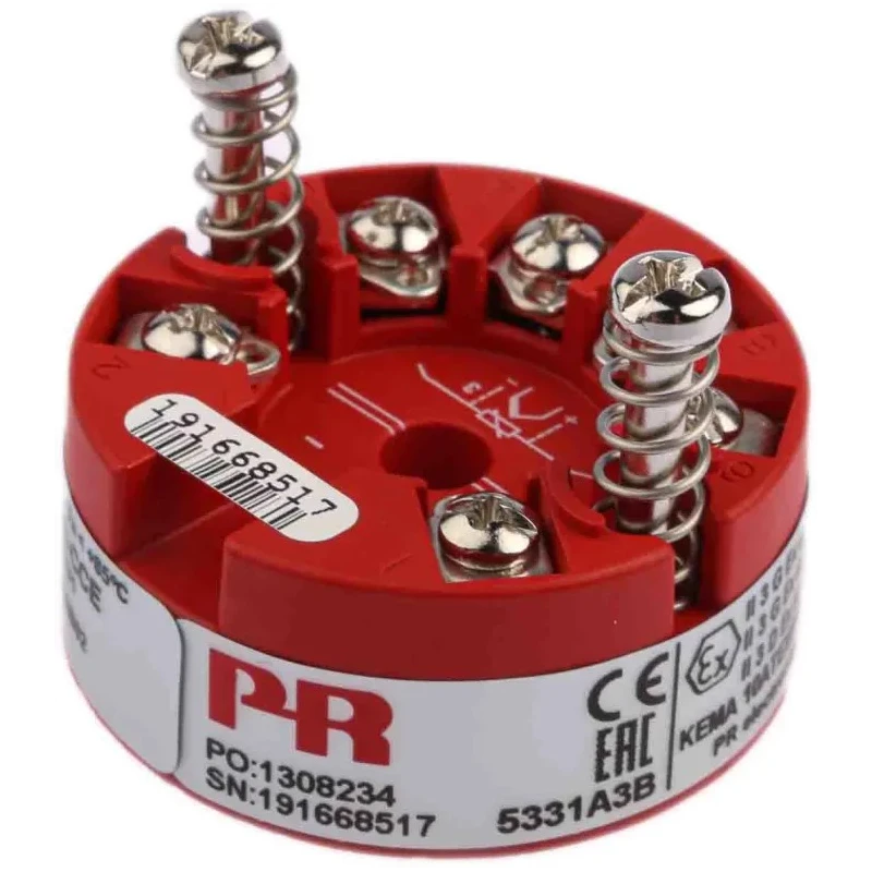 PR Electronics 5331A Programmable Temperature Transmitter 35V DC Supply, -40°C to 85°C Operating, 4 to 20 mA Output 5331A3B
