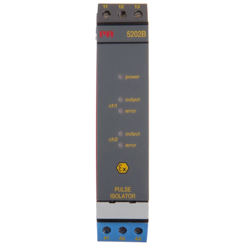 PR Electronics 2 Channel Galvanic Barrier with ATEX Certification 21.6-300V AC 400mA Maximum Safety Current 5202B2