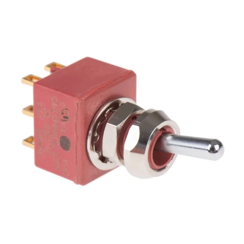 C & K Toggle Switch Panel Mount On-On DPDT, Solder Terminal, 28 V dc, 125 V ac E201SYZQE