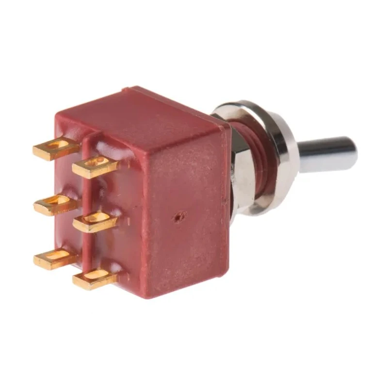 C & K Toggle Switch Panel Mount On-On DPDT, Solder Terminal, 28 V dc, 125 V ac E201SYZQE