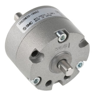 SMC Pneumatic Rotary Actuator Double Acting Action 20mm Bore 0.7 Mpa Maximum Operating Pressure 180° Rotation CRB2