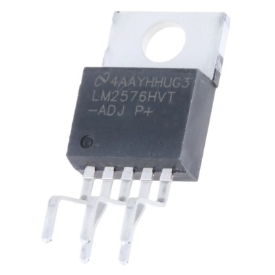 Texas Instruments 5-Channel Buck Boost Adjustable Voltage Regulator 3 A 57V 52 kHz TO-220 5-Pin LM2576HVT-ADJ/LF03