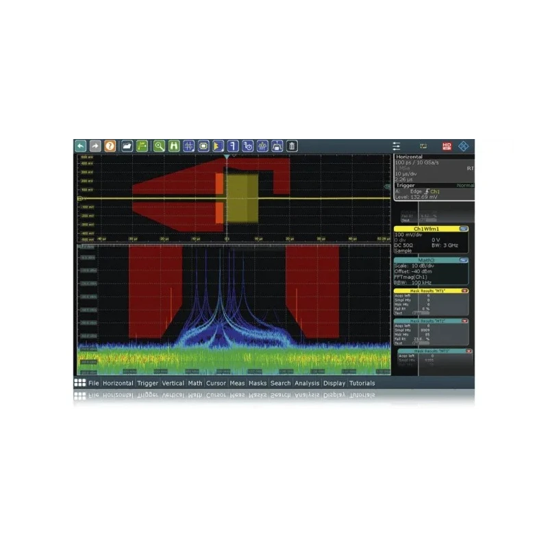 Rohde & Schwarz Spectrum Analysis and Spectrogram Oscilloscope Software for Use with RTC3000 Oscilloscope RTM-K37