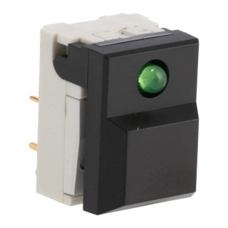 C & K Tactile Switch SPDT 10mA 24 V dc Non-Latching PC Terminal SERL BK GN AU OA