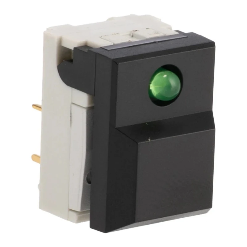 C & K Tactile Switch SPDT 10mA 24 V dc Non-Latching PC Terminal SERL BK GN AU OA