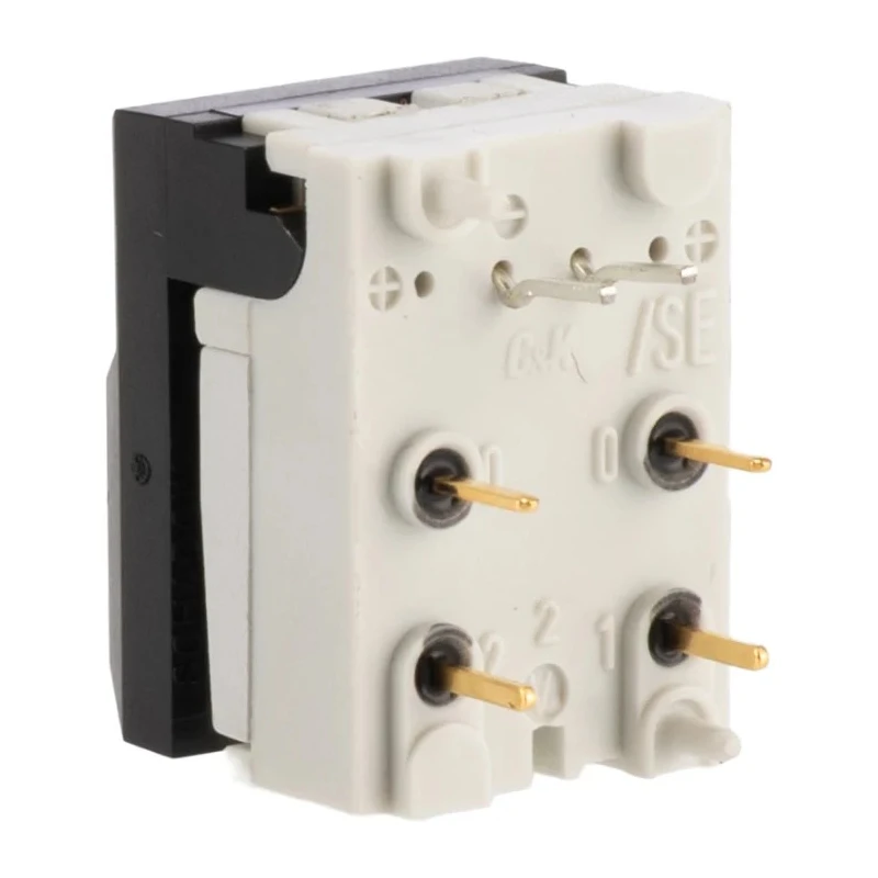 C & K Tactile Switch SPDT 10mA 24 V dc Non-Latching PC Terminal SERL BK GN AU OA