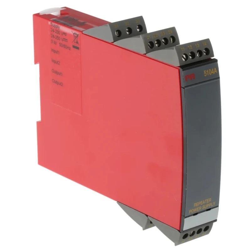 PR Electronics 2 Channel Galvanic Barrier Analogue DIN Rail Mount 21.6-300V AC 5104AB