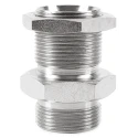 Parker Hydraulic Straight Threaded Adapter G 60°, Zinc Finish Steel 6WMK4WL4NMS