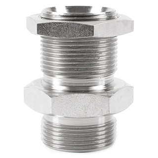 Parker Hydraulic Straight Threaded Adapter G 60°, Zinc Finish Steel 6WMK4WL4NMS
