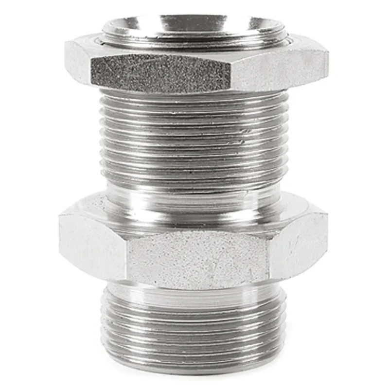 Parker Hydraulic Straight Threaded Adapter G 60°, Zinc Finish Steel 6WMK4WL4NMS